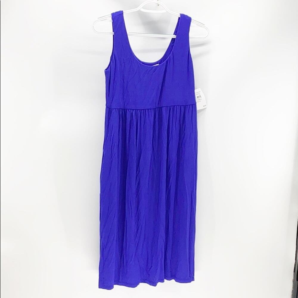 Superfoxx tank dress purple side slit flowy comfortable lightweight minimalist